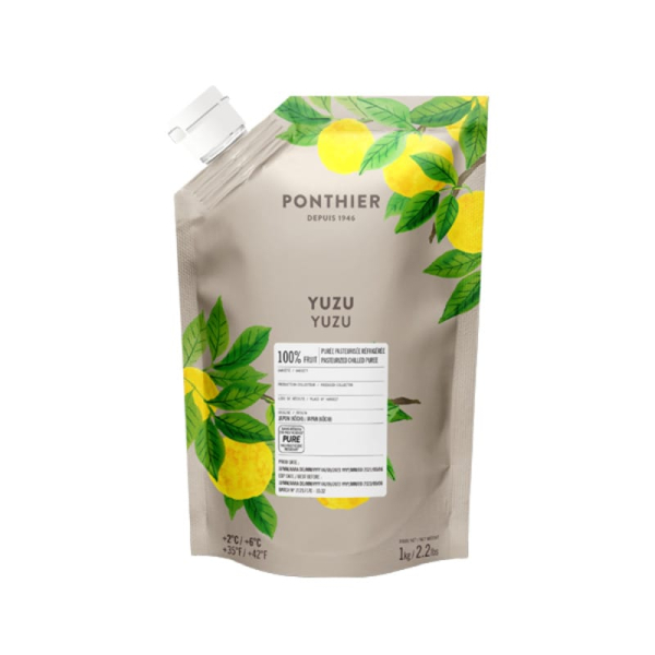 Πουρές Φρούτων Yuzu Sugar Free σε ασκό PONTHIER 1kg