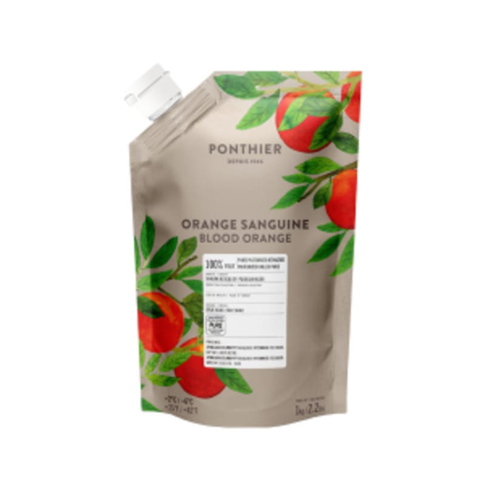 Πουρές Φρούτων Blood Orange Sugar Free σε ασκό PONTHIER 1kg