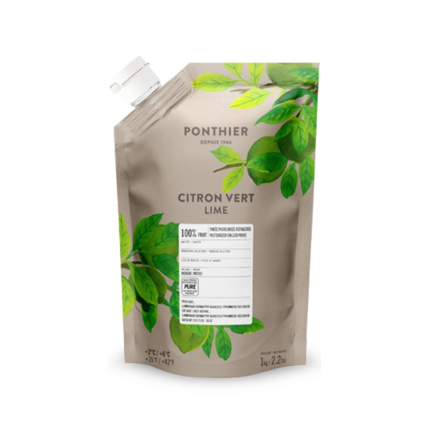 Πουρές Φρούτων Lime Sugar Free σε ασκό PONTHIER 1kg