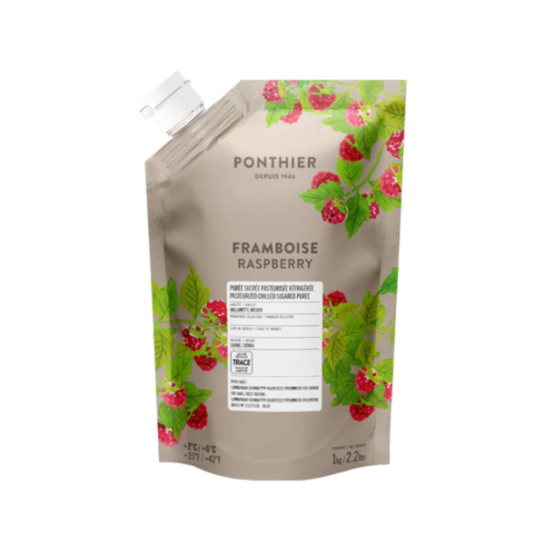 Πουρές Φρούτων Raspberry σε ασκό PONTHIER 1kg