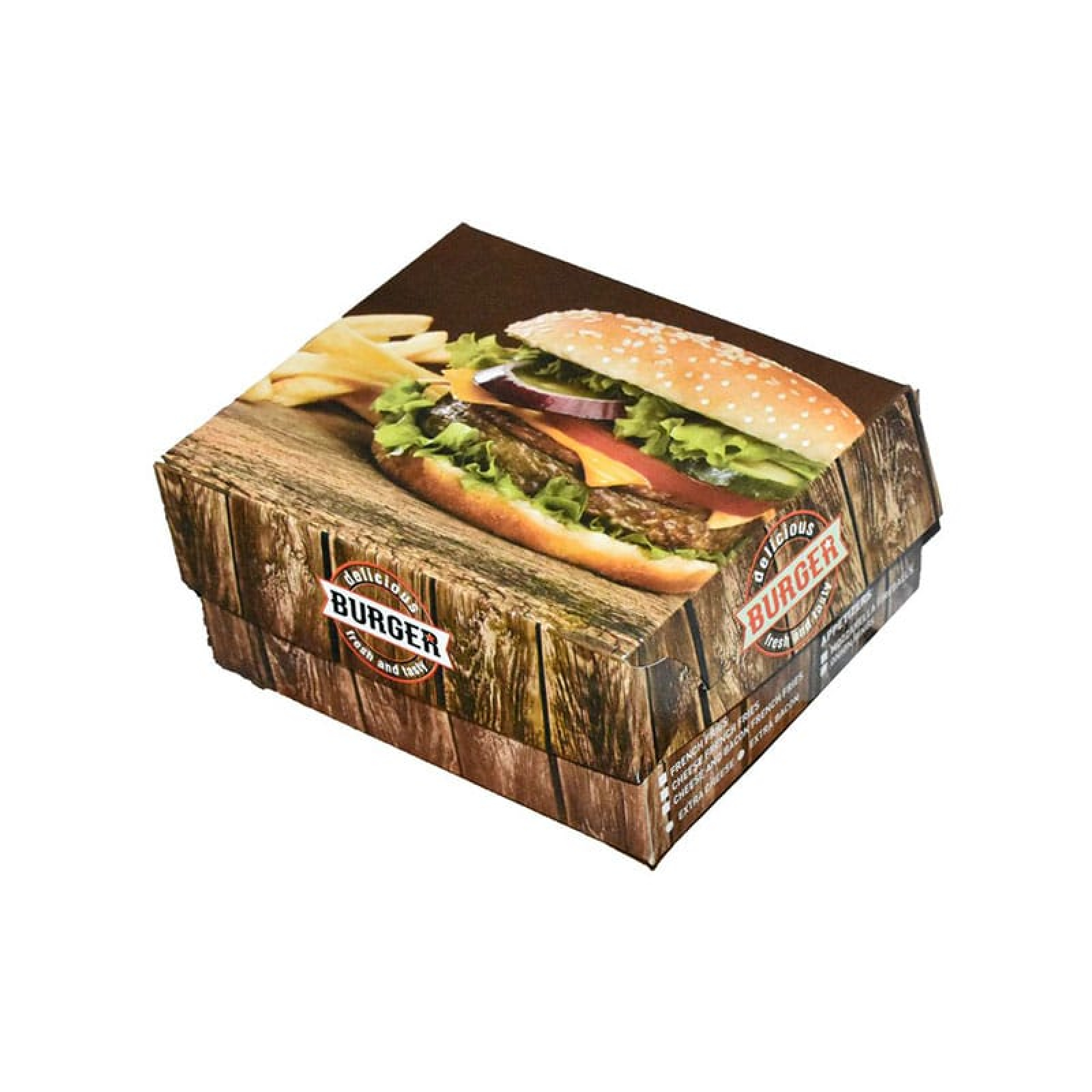 Κουτί Burger μονό 16,5x14x8cm OEM 10kg