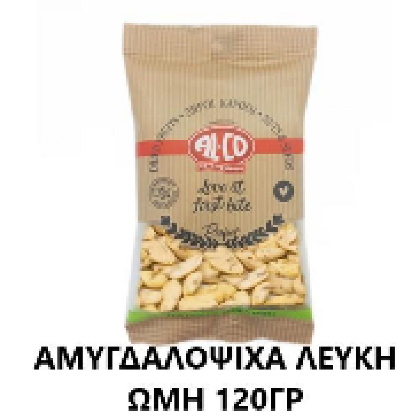 Αμυγδαλόψιχα Λευκή Ωμή ALCO 120gr
