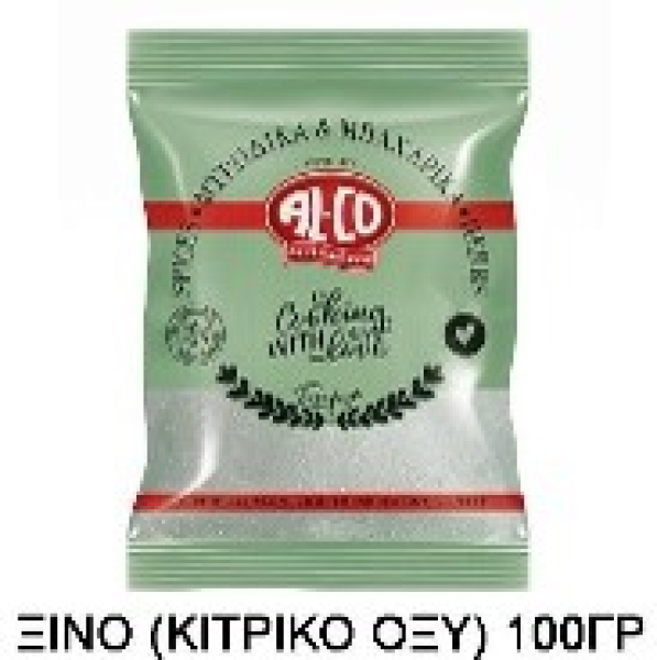 Ξινό (Κιτρικό Οξύ) σε φακελάκι ALCO 10x100gr