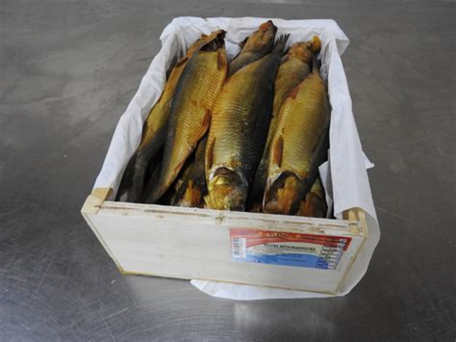 Ρέγγα Καπνιστή σε Ξυλοκιβώτιο ΔΙΧΤΥ 6.92kg