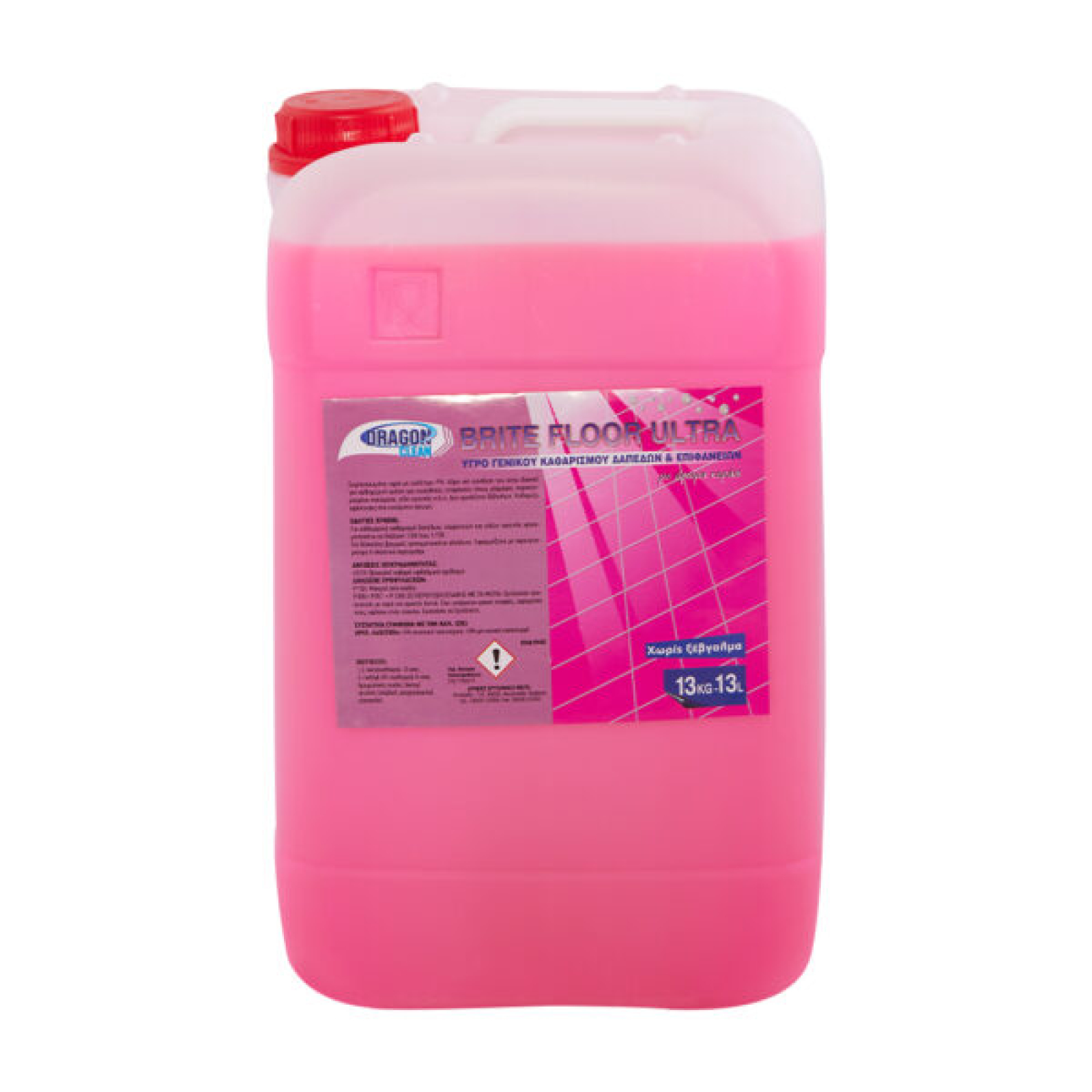 Καθαριστικό Αφαλατικό Μπάνιου και Επιφανειών Brite Floor Ultra DRAGON CLEAN 13kg/ 13lt