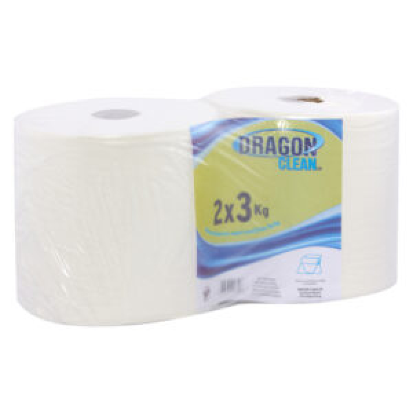 Χαρτί Κουζίνας Λείο DRAGON CLEAN 2x3kg