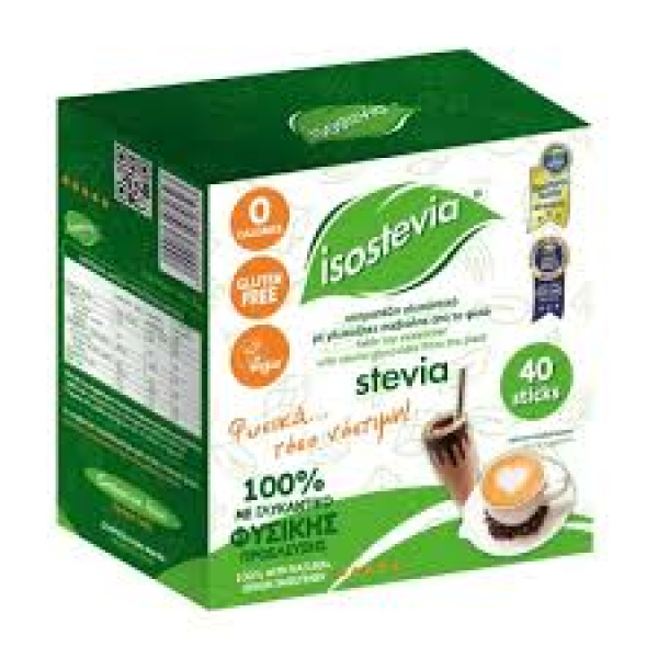 Γλυκαντικό με Στέβια ISOSTEVIA 40τμχ
