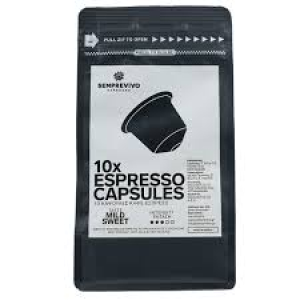 Εσπρέσσο σε Κάψουλες SEMPREVIVO 10τμχ