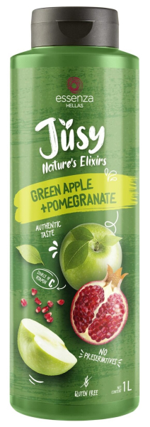 Συμπυκνωμένος Χυμός Πράσινο Μήλο και Ρόδι JUSY 1lt