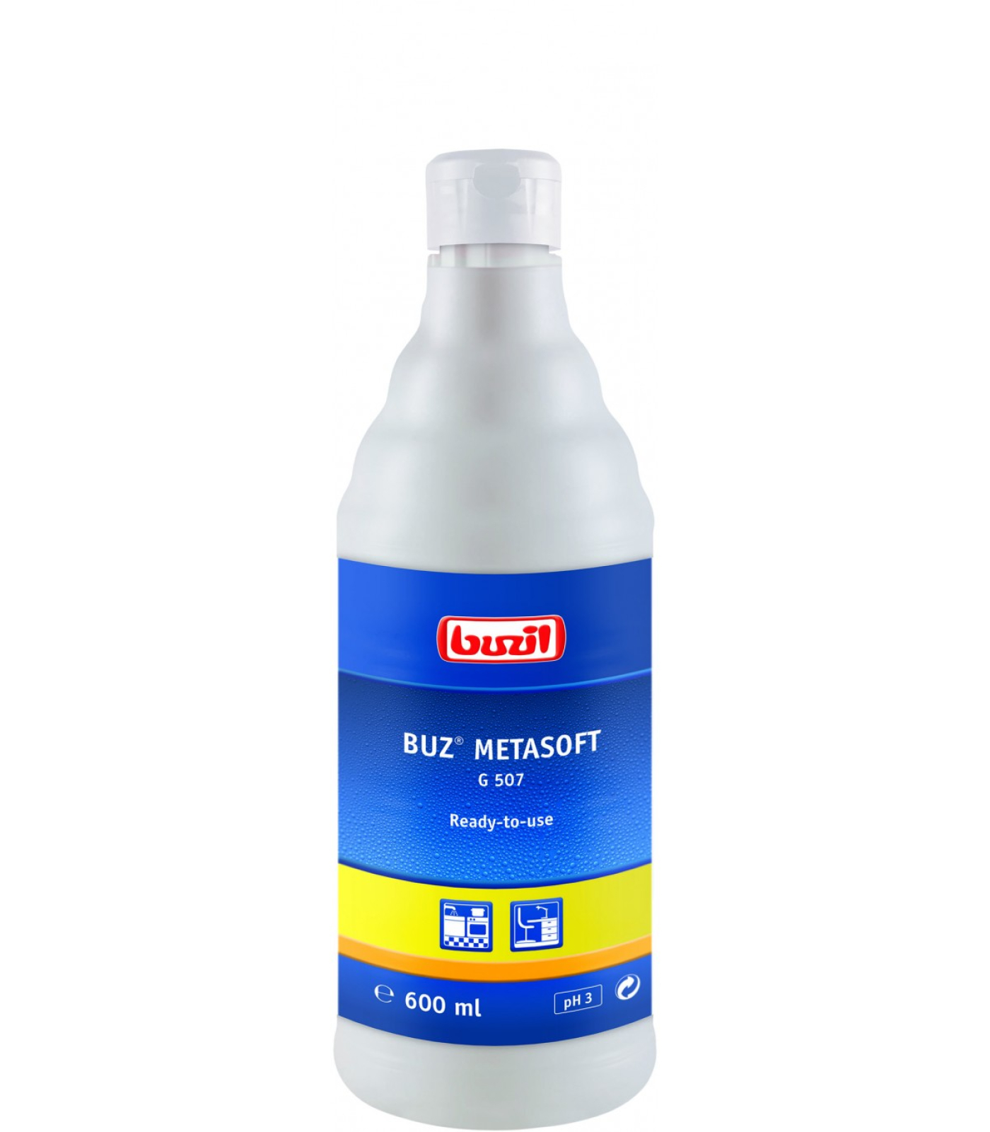 Καθαριστικό για Ανοξείδωτες Επιφάνειες Buz® Metasoft G507 BUZIL 600ml