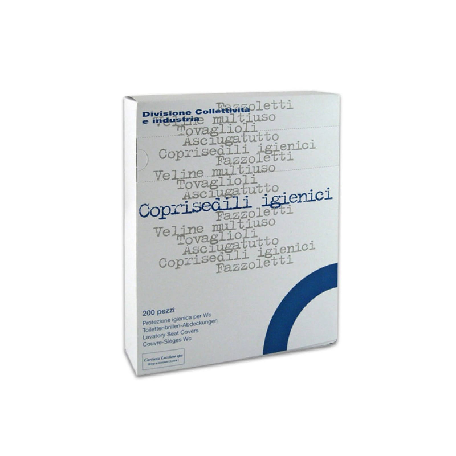 Κάλυμμα λεκάνης Χάρτινο LUCART 200τμχ