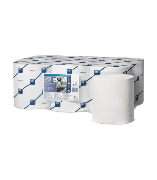 Ρολό Κουζίνας Reflex Wiping Paper Plus Centerfeed Λευκό 2Φυλλο 150,8m TORK 1,1kg