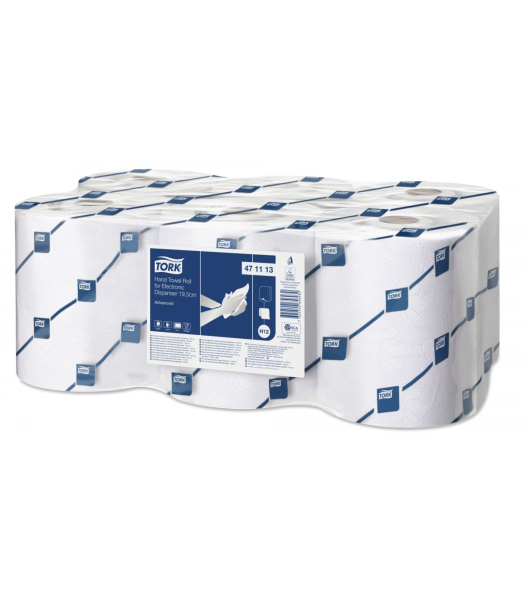 Χειροπετσέτα σε Ρολό Ηλεκτρονικής Συσκευής TORK 19,5cm 573τμχ 143m