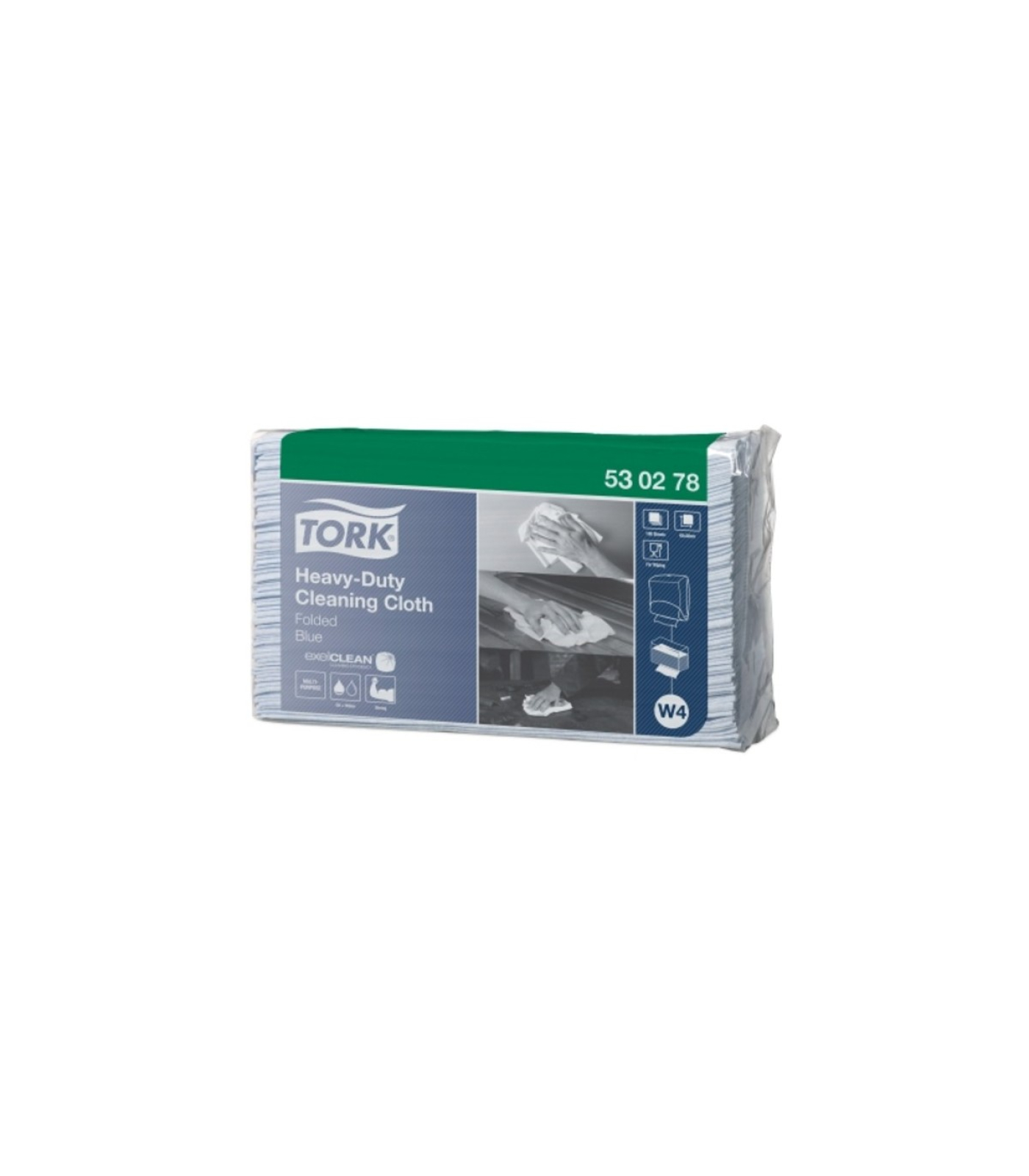Χειροπετσέτα Cleaning Cloth Heavyduty σε Φύλλα Μπλε W4 TORK 100τμχ