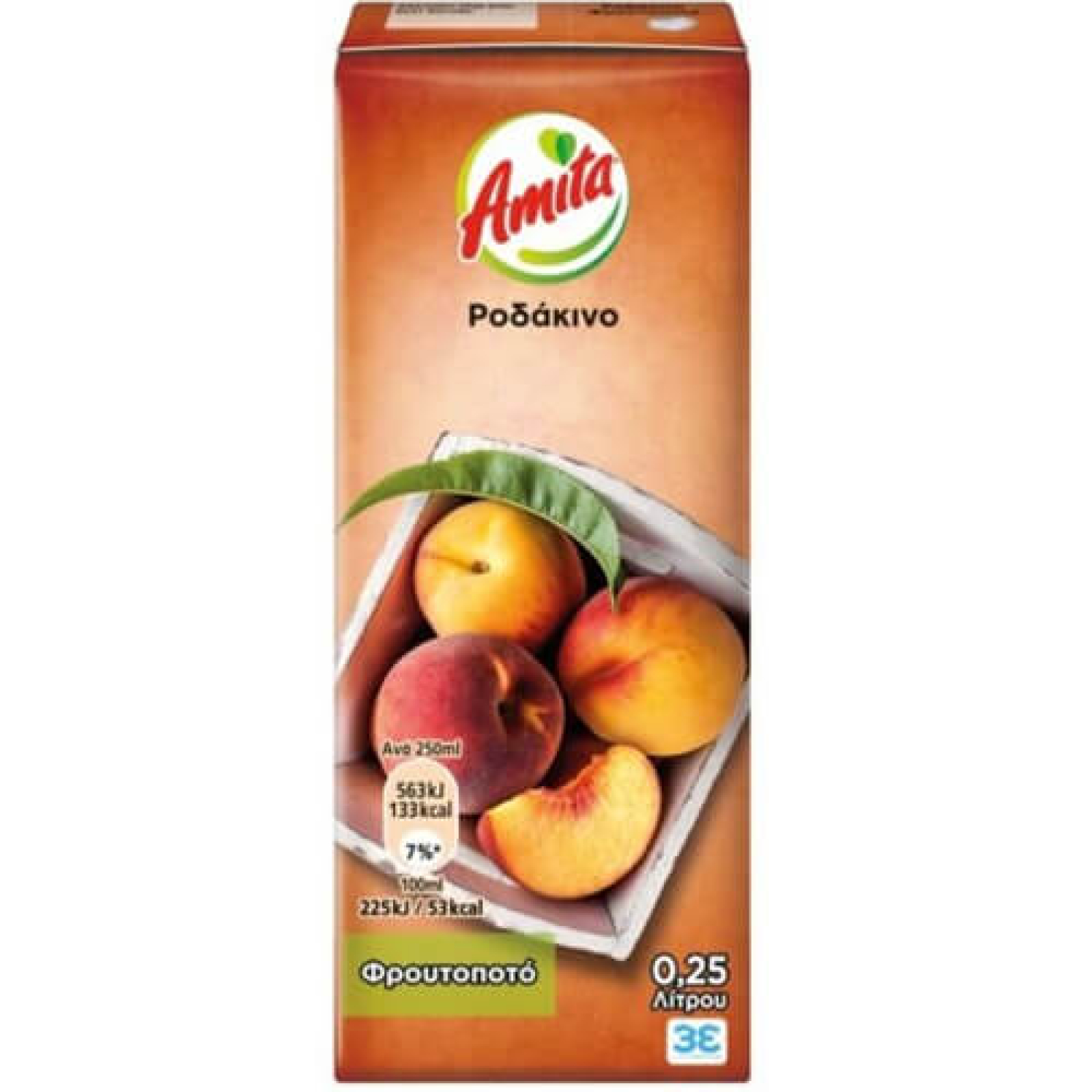 Χυμός Ροδάκινο Φρουτοποτό AMITA 250ml