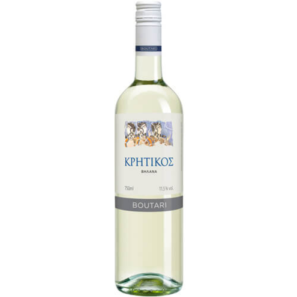 Λευκός Ξηρός Οίνος Κρητικός ΟΙΝΟΠΟΙΪΑ ΜΠΟΥΤΑΡΗ 750ml