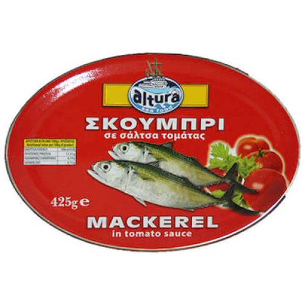 Σκουμπρί σε Σάλτσα Τομάτας ALTURA 425gr