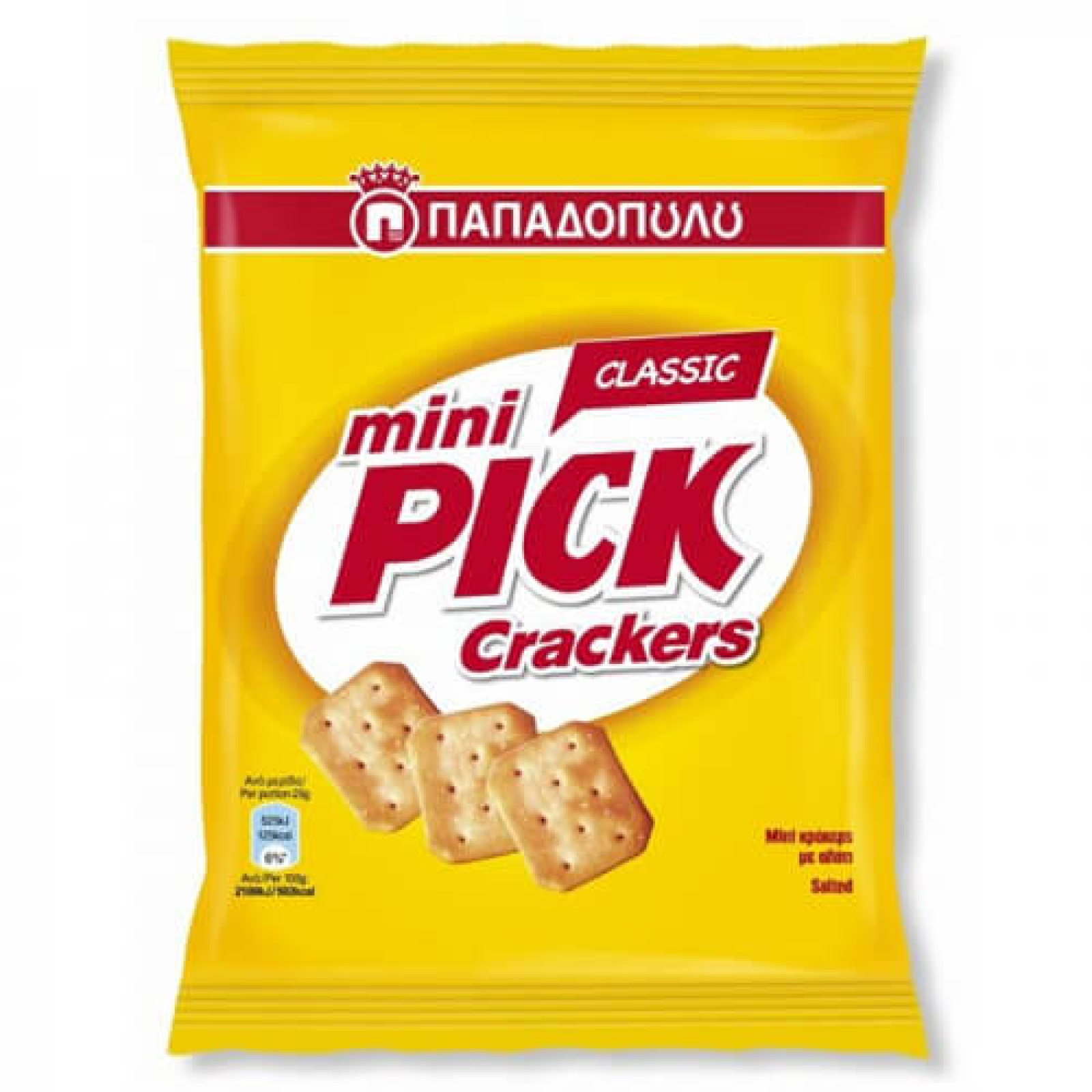 Crackers Mini Pick Classic ΠΑΠΑΔΟΠΟΥΛΟΥ 70gr