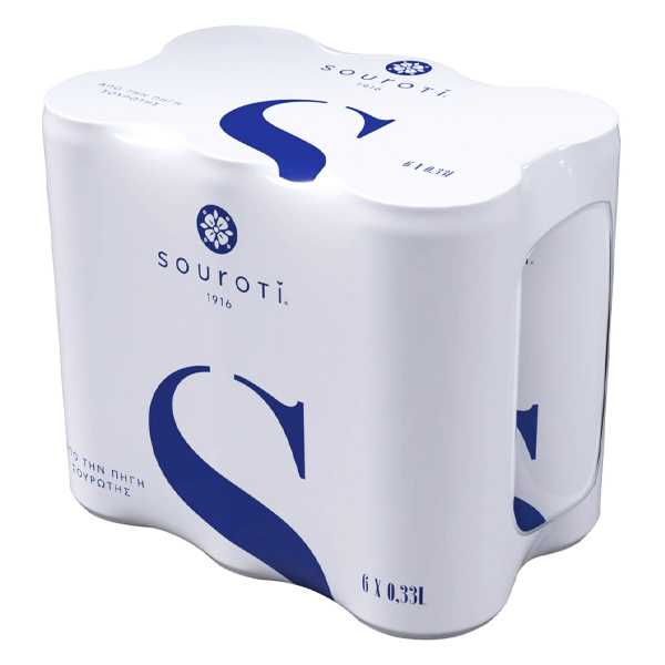 Ανθρακούχο Φυσικό Μεταλλικό Νερό Κουτί ΣΟΥΡΩΤΗ 6x330ml