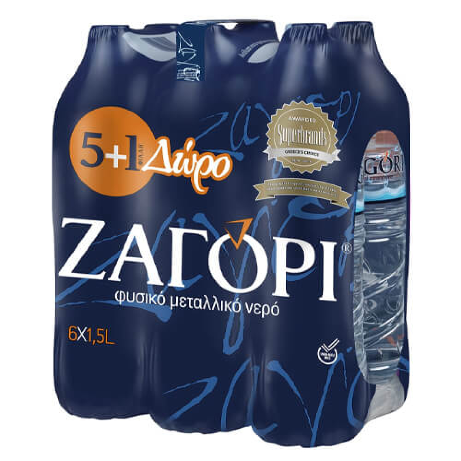 Φυσικό Μεταλλικό Νερό ΖΑΓΟΡΙ 1,5lt (5+1 ΔΩΡΟ)