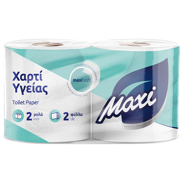 Ρολό Υγείας Λείο 2φυλλο 150gr MAXI 2τμχ