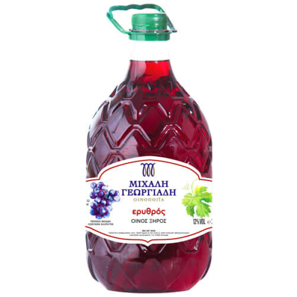 Ερυθρός Ξηρός Οίνος ΓΕΩΡΓΙΑΔΗΣ ΜΙΧΑΛΗΣ 3lt