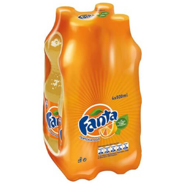 Αναψυκτικό Πορτοκαλάδα (4τμχ) FANTA 500ml