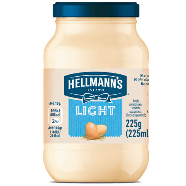Μαγιονέζα Light HELLMANN'S 225ml