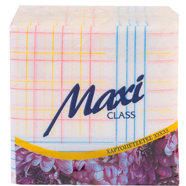 Χαρτοπετσέτα Καρώ 1Φ 33x33cm MAXI 80τμχ