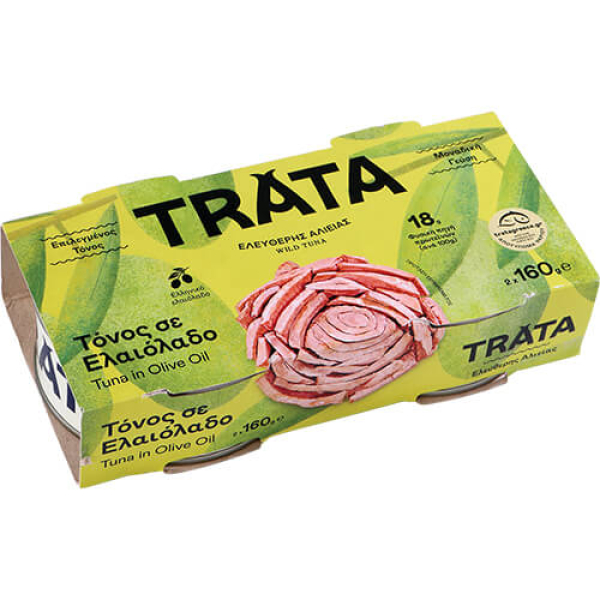 Τόνος Σε Ελαιόλαδο TRATA 2x160gr