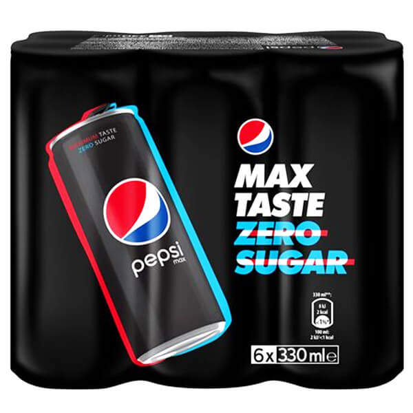Αναψυκτικό Cola (6τμχ) PEPSI Max 330ml