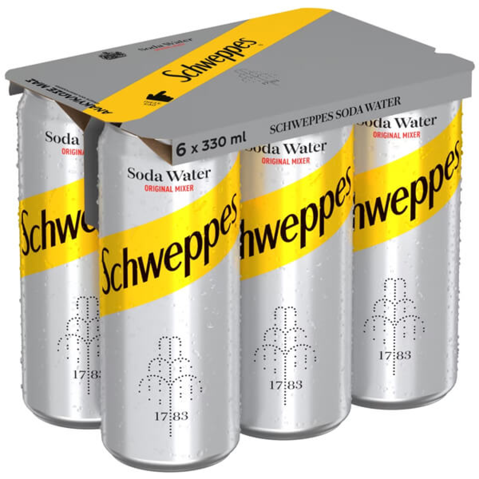 Αναψυκτικό Σόδα SCHWEPPES 6x330ml