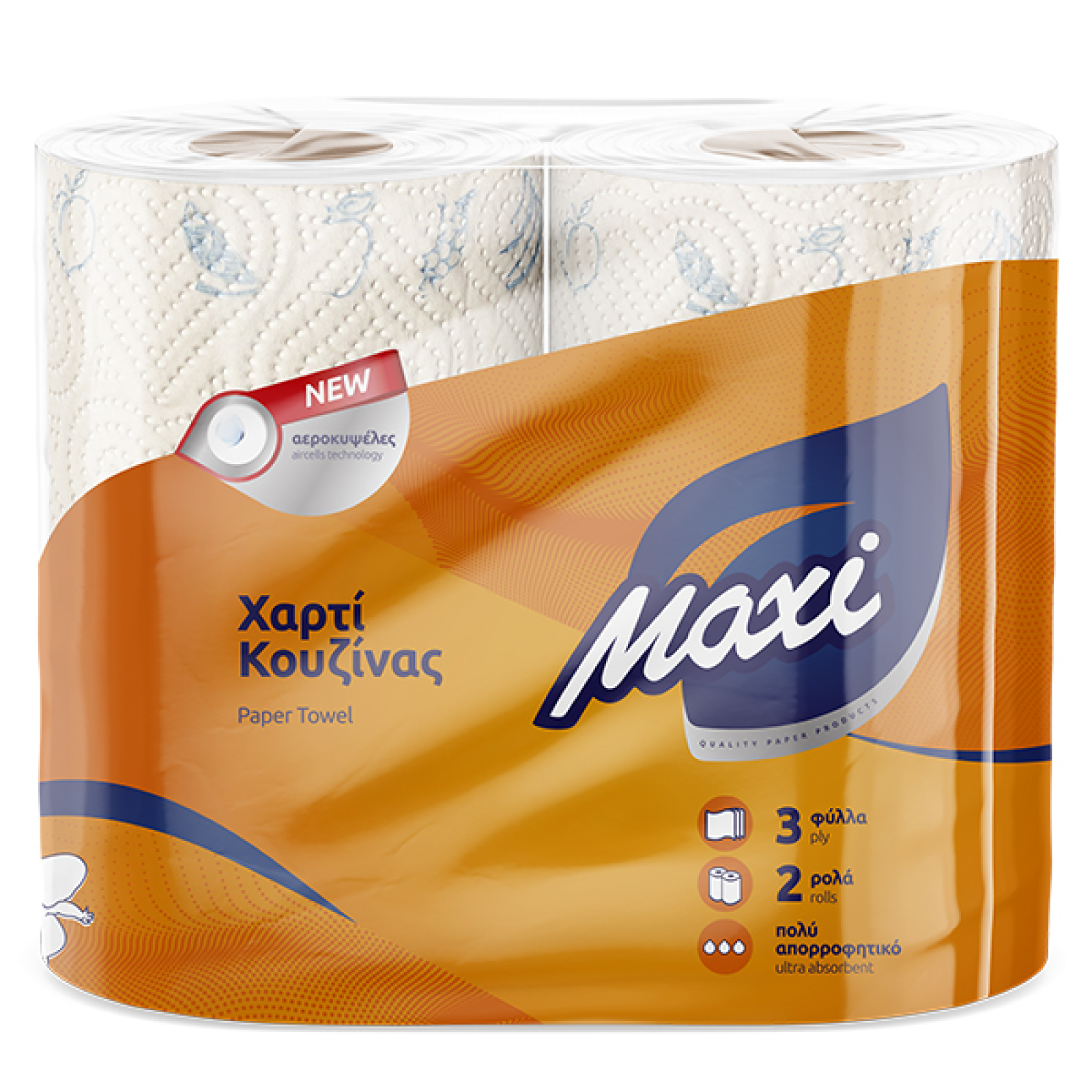 Ρολό Κουζίνας 3φυλλο MAXI 2x139gr