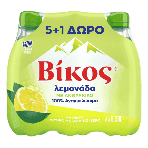 Αναψυκτικό Λεμονάδα (5+1 ΔΩΡΟ) ΒΙΚΟΣ 330ml