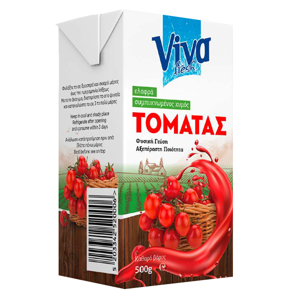 Χυμός Τομάτας Passata VIVA 500gr