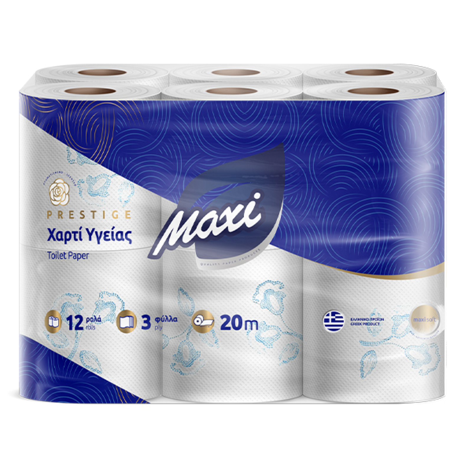 Ρολό Υγείας 3φυλλο MAXI 12τμχ