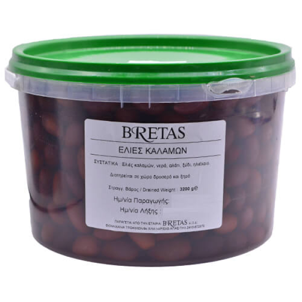 Ελιές Καλαμών Jumbo (181-200) ΜΠΡΕΤΑΣ 5lt