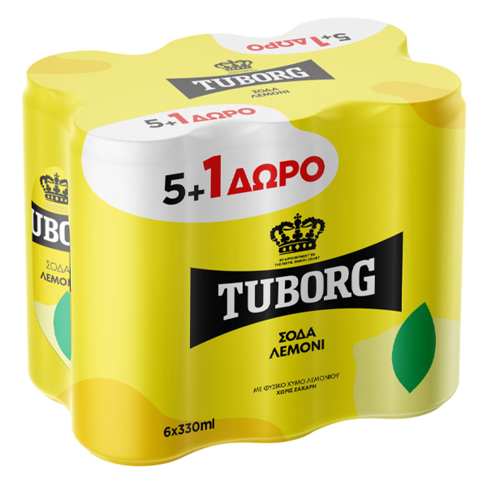 Αναψυκτικό Σόδα Λεμόνι Κουτί TUBORG 330ml (5+1 ΔΩΡΟ)