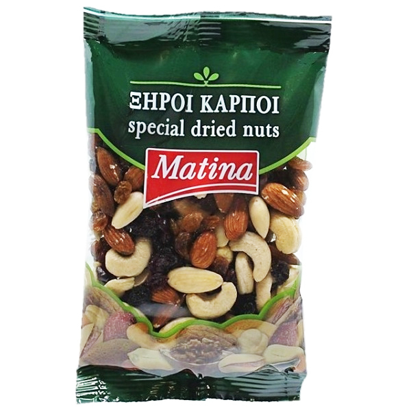 Μιξ Ωμών Καρπών Φάκελος ΜΑΤΙΝΑ 180gr