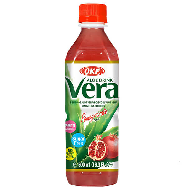 Ρόφημα Aloe Vera Ρόδι Χωρίς Ζάχαρη OKF 500ml