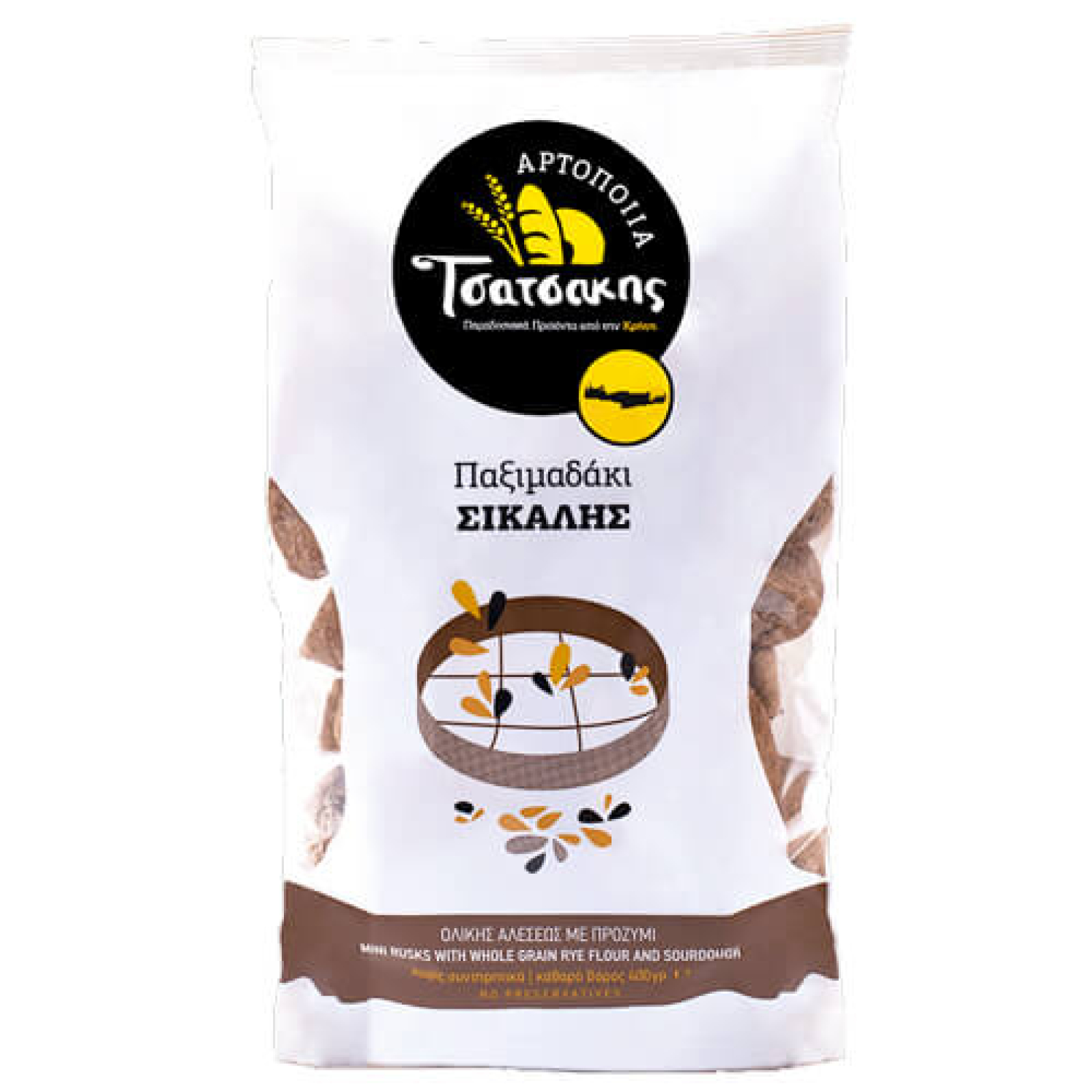 Παξιμαδάκι Σίκαλης ΤΣΑΤΣΑΚΗΣ 400gr