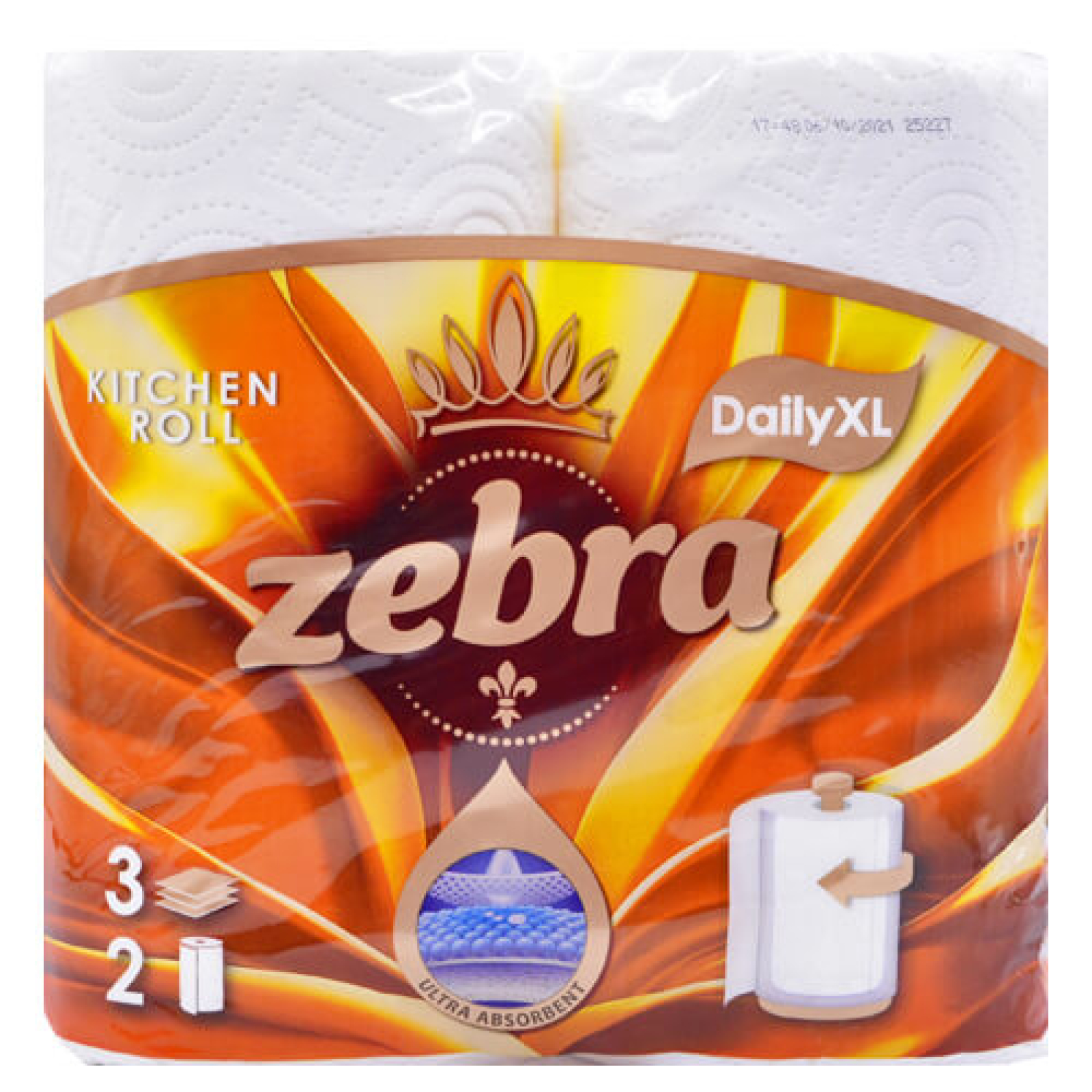 Ρολό Κουζίνας Daily XL 3Φ ZEBRA 2x170gr