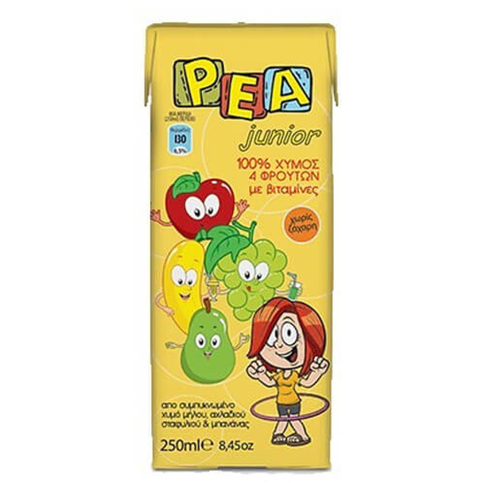 Χυμός 4 Φρούτα Κίτρινο ΡΕΑ 250ml