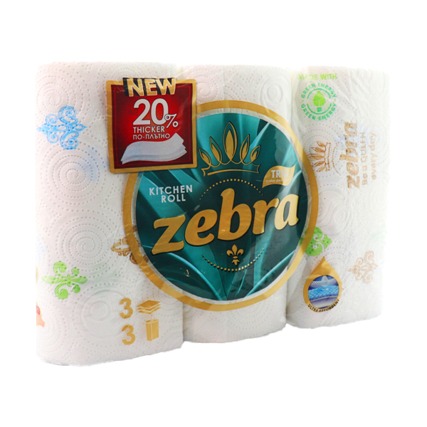 Ρολό Κουζίνας Trio 3Φ ZEBRA 3x150gr