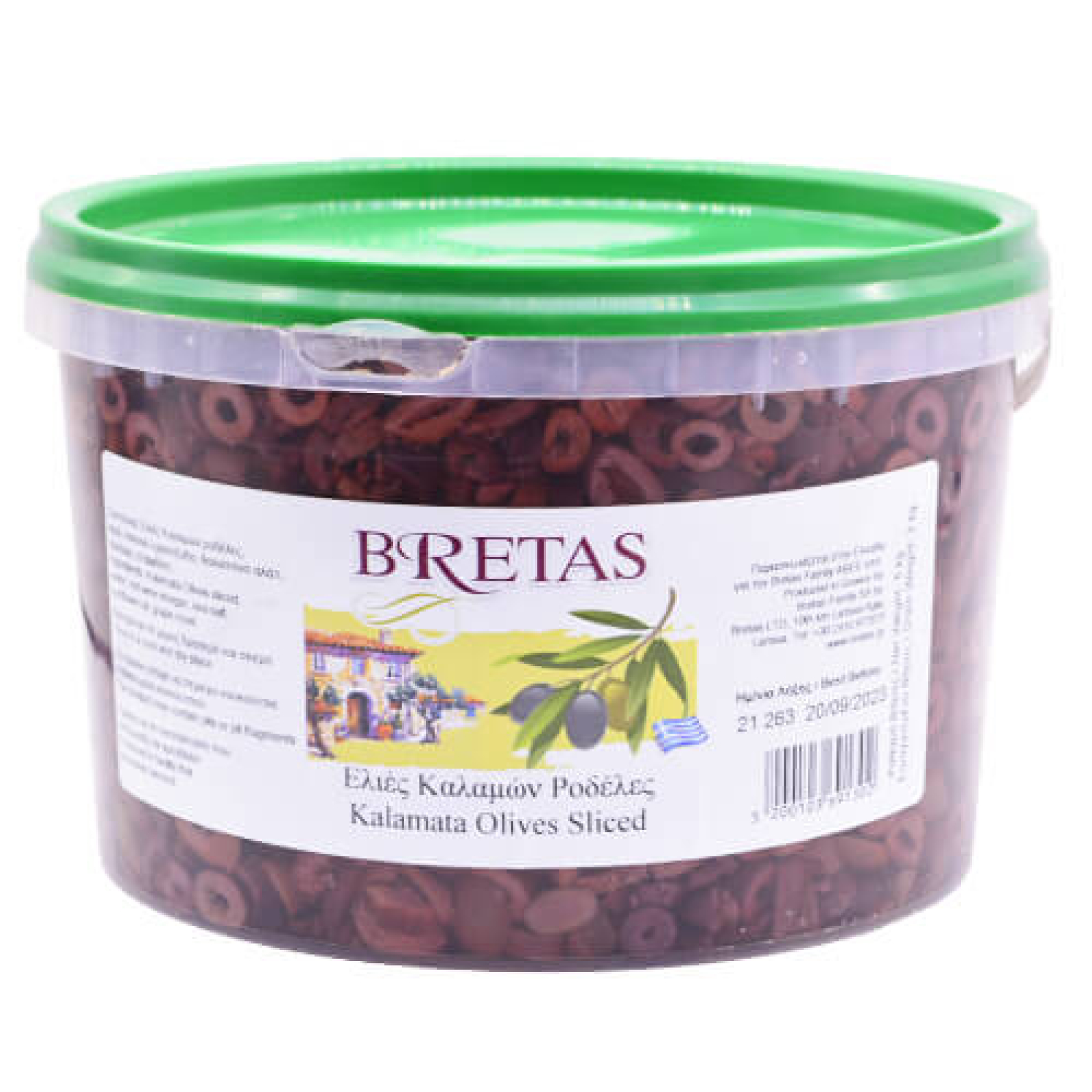 Ελιές Καλαμών Ροδέλα ΜΠΡΕΤΑΣ 5lt