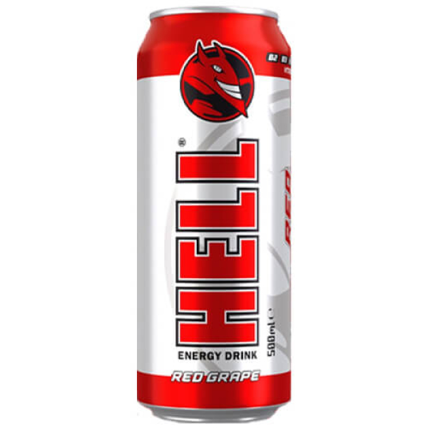 Energy Drink Red Grape HELL 500ml