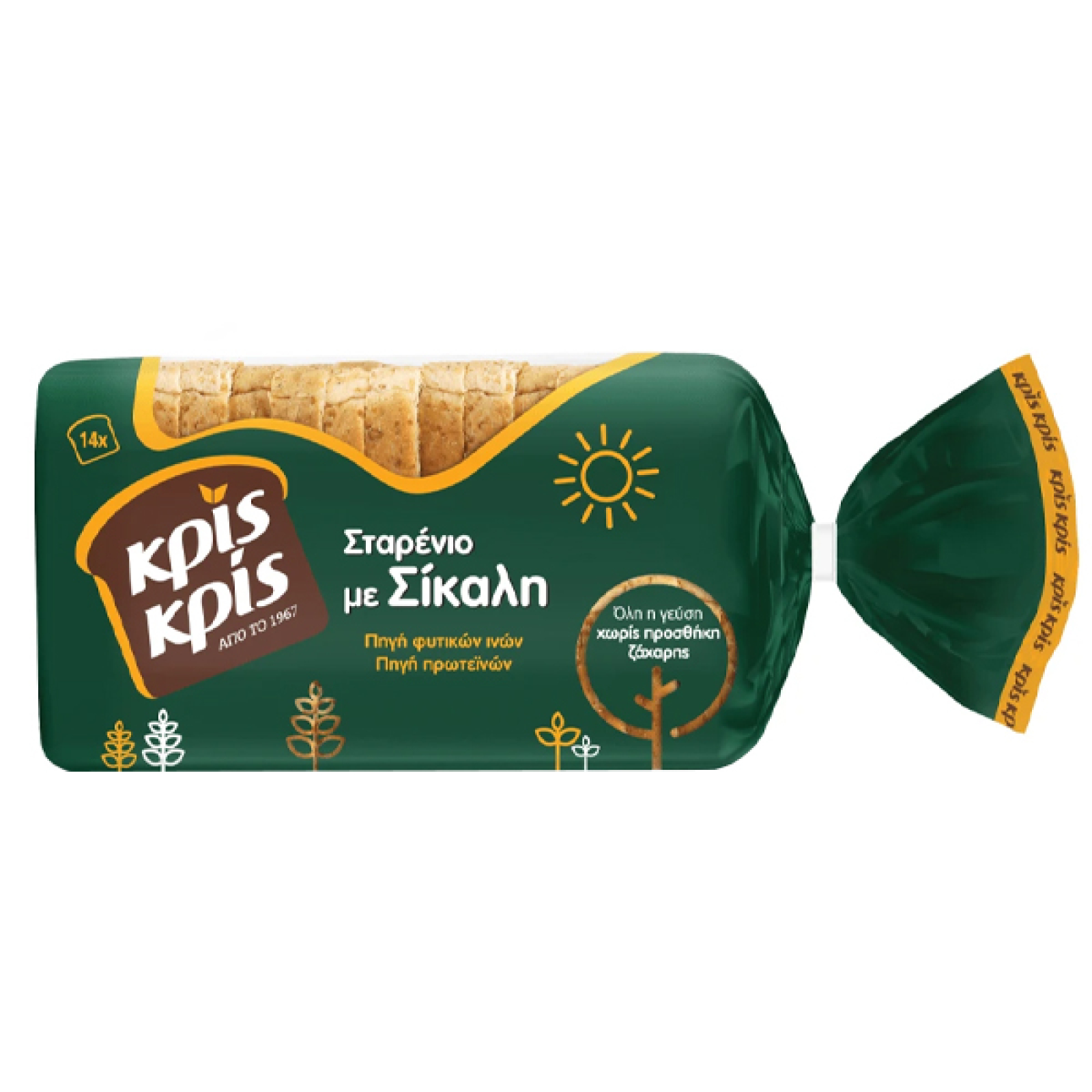 Ψωμί Τοστ Σίκαλης ΚΡΙΣ ΚΡΙΣ 360gr