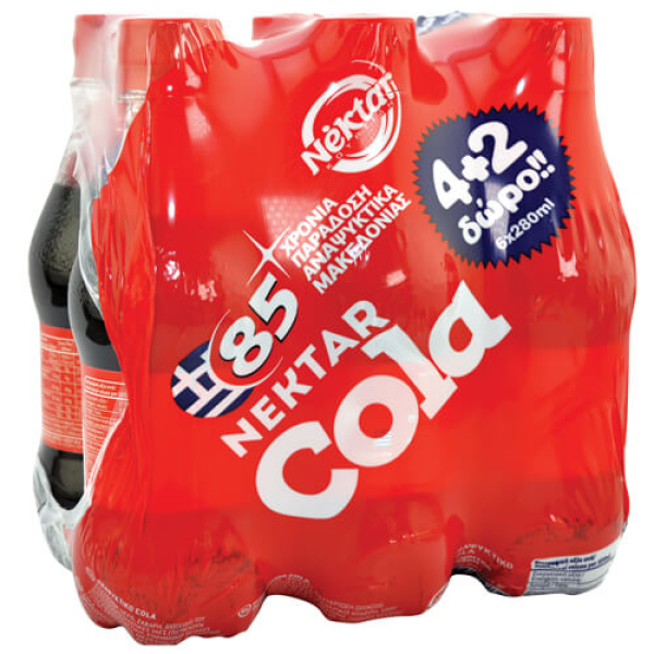 Αναψυκτικό Cola (4+2 ΔΩΡΟ) NEKTAR 280ml
