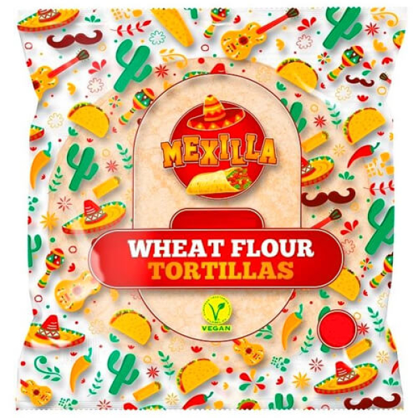 Τορτίγια Σίτου 25cm (6τμχ) MEXILLA 360gr