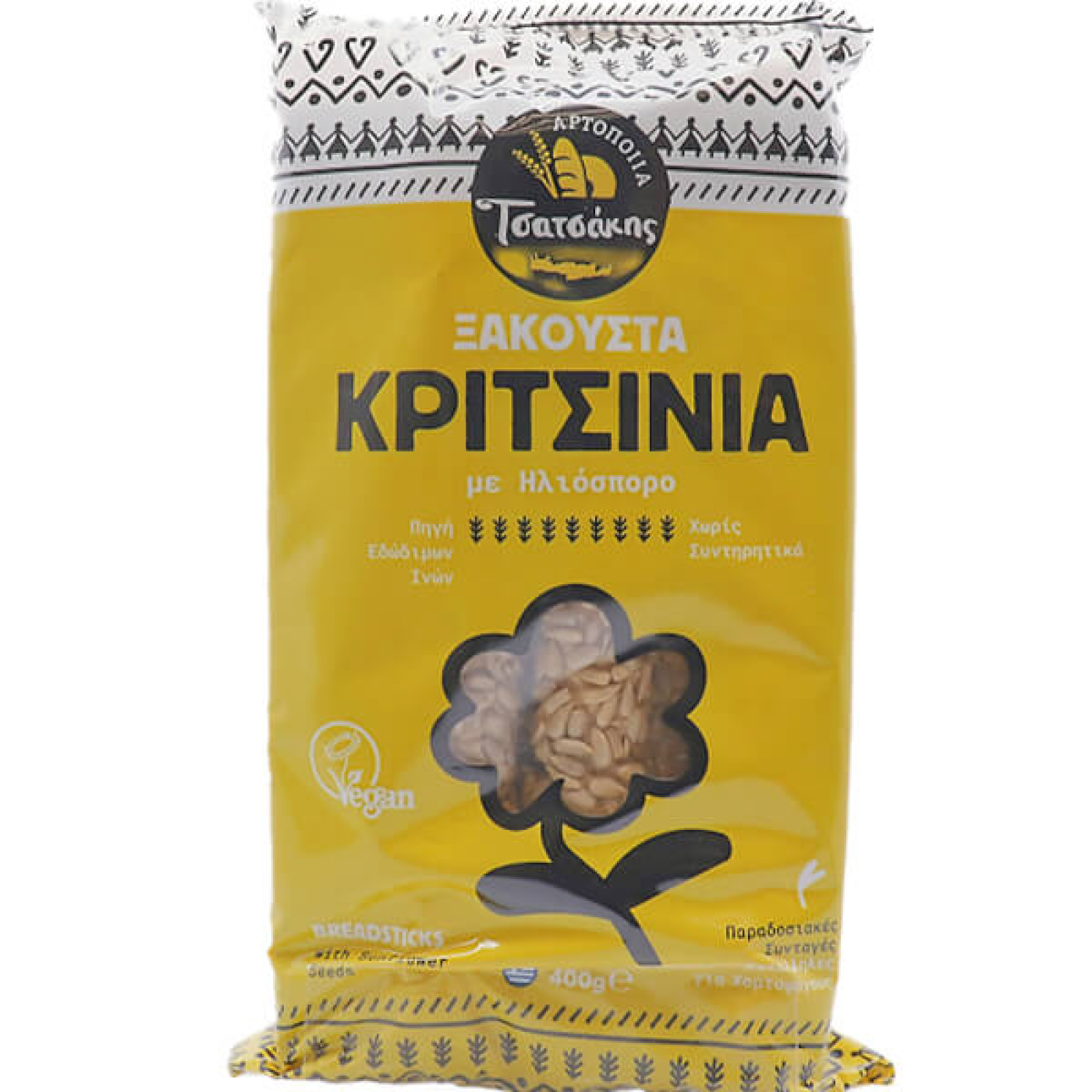 Κριτσίνια Με Ηλιόσπορο ΤΣΑΤΣΑΚΗΣ 400gr